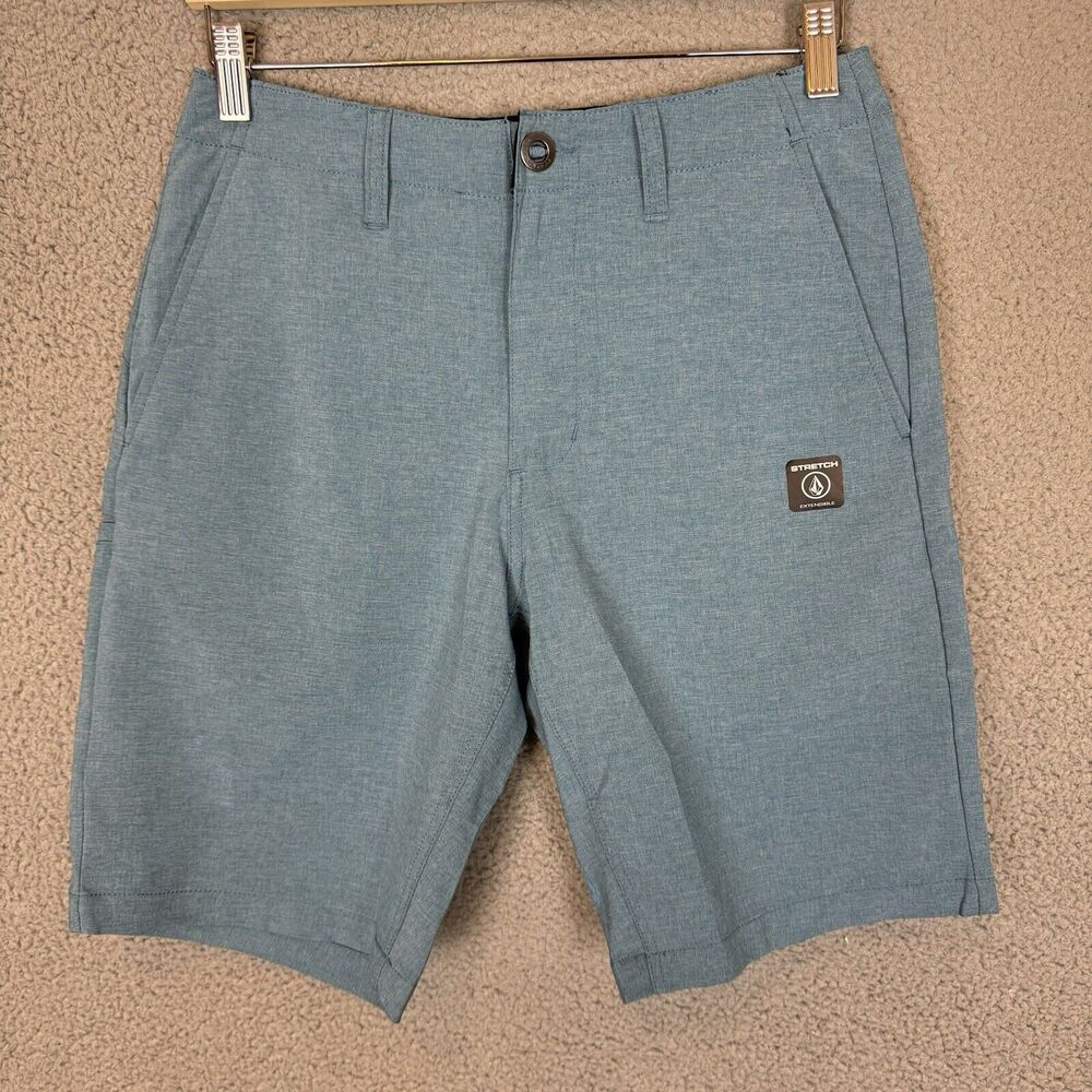 Volcom Shorts Mens 28 Blue Hybrid Walking Surf & Turf Stretch Skate NWOT